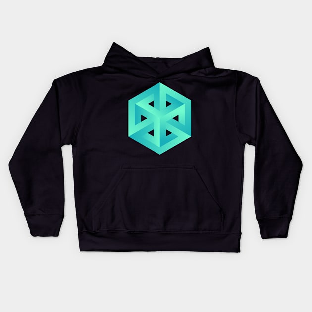 Strange Geometry - Inside Out Kids Hoodie by ncprocter